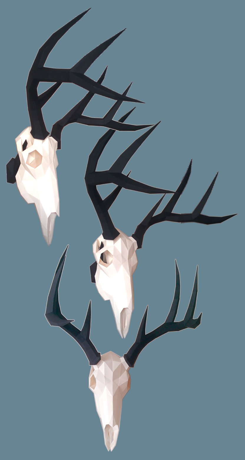 Deer Skull Papercraft