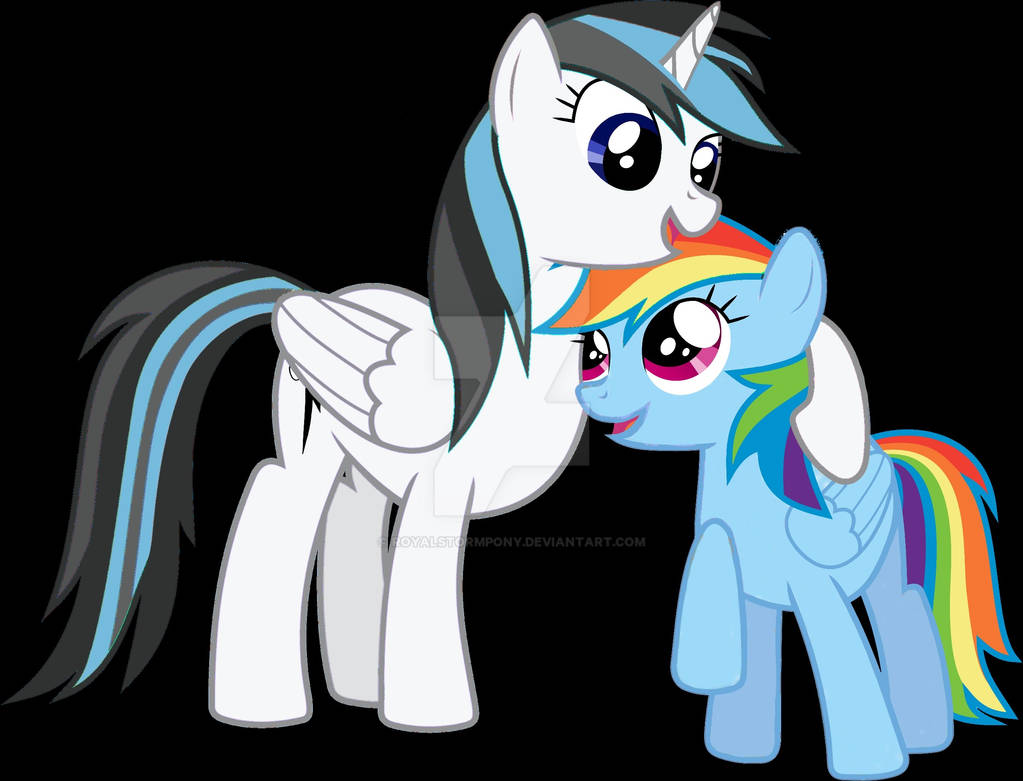 Princess Storm loves her cousin Rainbow Dash by RoyalStormPony on ...