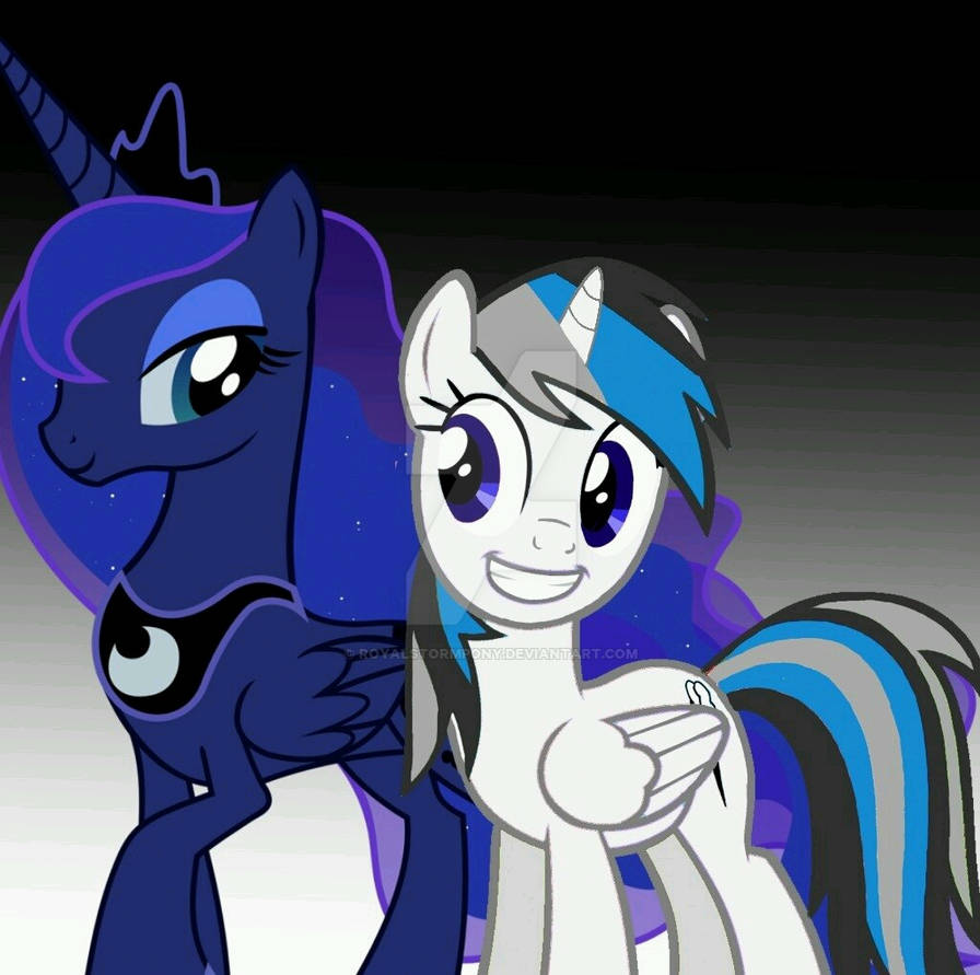 Princess Luna and Princess Storm by RoyalStormPony on DeviantArt