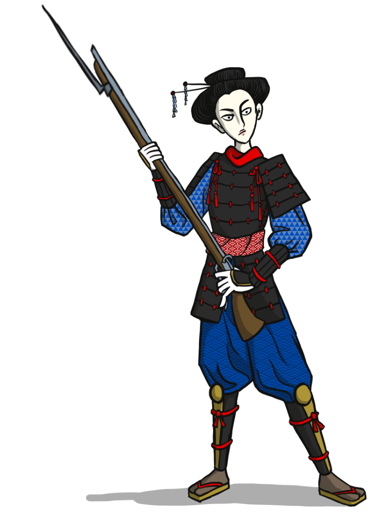 Onna Bugeisha With Musket by Blondbraid