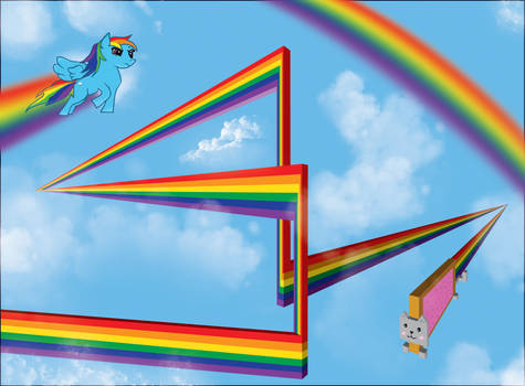 Rainbow Dash VS. Nyan Cat
