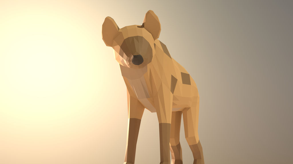 Low Poly Hyena