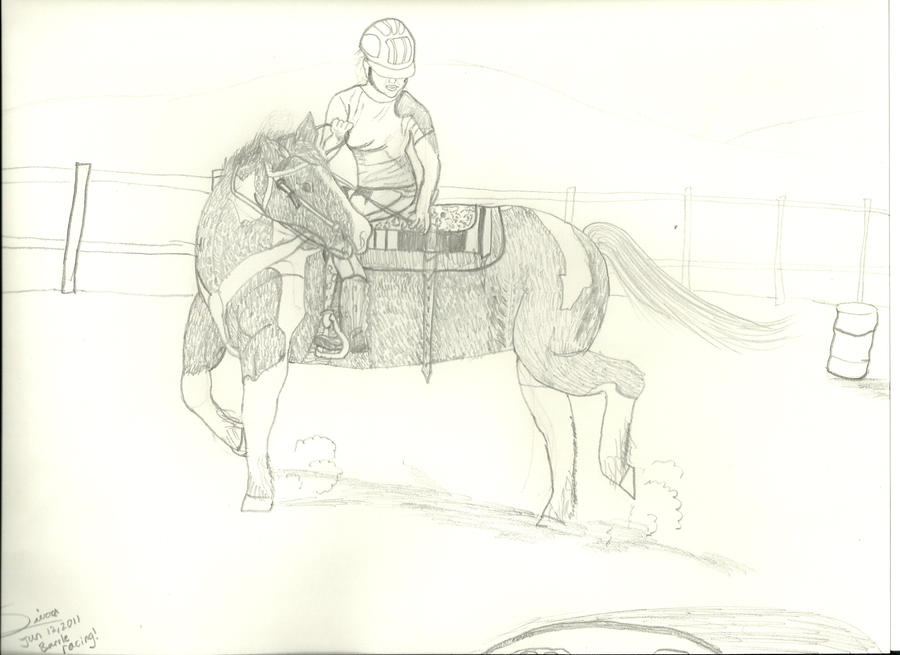barrel racing horse by Airyah on DeviantArt