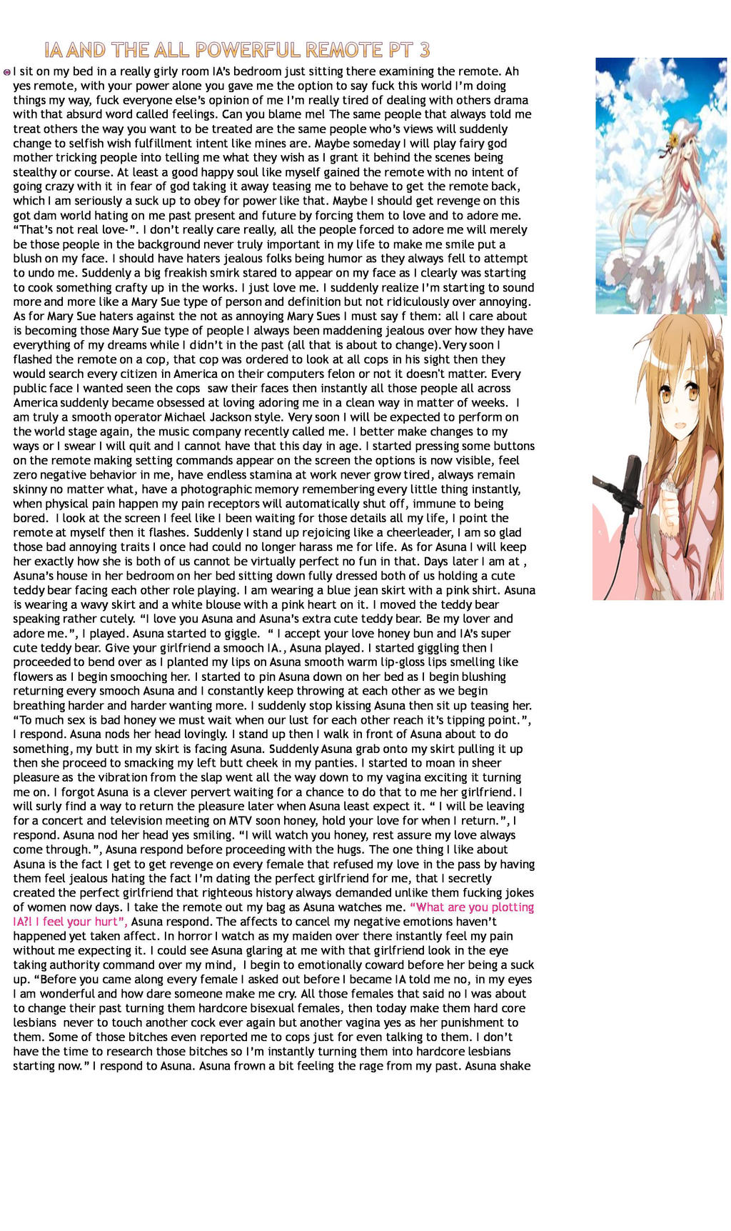 Deviantart Tg Remote Control TG Caption : IA and the all powerful remote Pt 3 by AaronRWilson1 on ...
