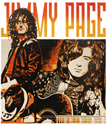 Jimmy Page T-shirt Artwork PNG High Resolution