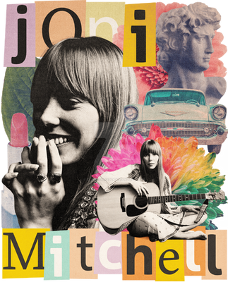 Joni Mitchell T-shirt Artwork PNG High Resolution