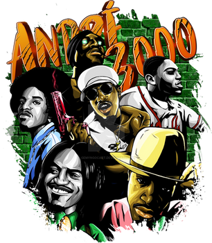 Andre 3000 T-shirt Artwork PNG High Resolution