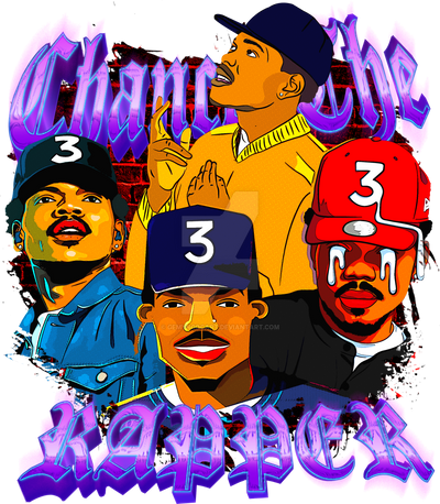 Chance The Rapper T-shirt Artwork PNG by gemyngocart on DeviantArt