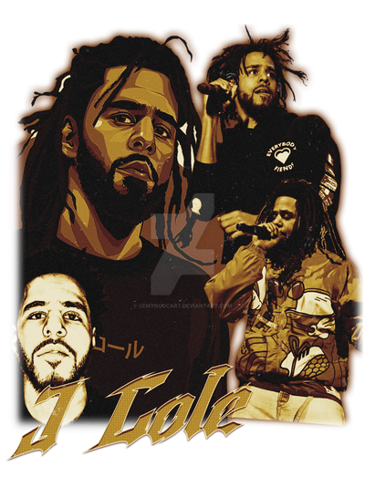 J Cole T-shirt Artwork PNG High Resolution by gemyngocart on DeviantArt