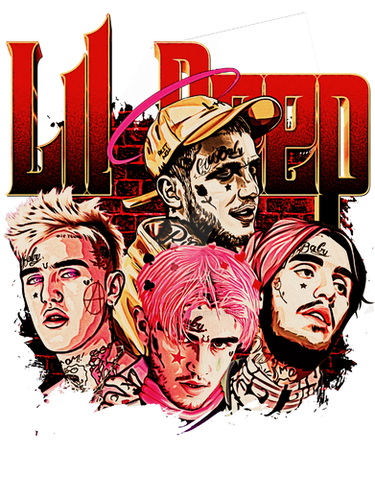 Lil Peep T-shirt Artwork PNG High Resolution