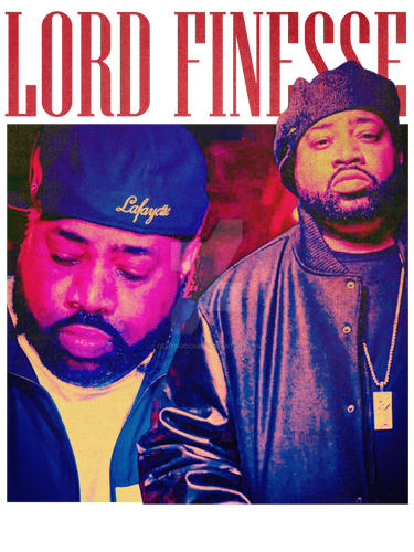 Lord Finesse T-shirt Artwork PNG High Resolution