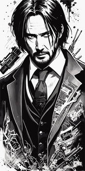 John Wick Vector Artwork