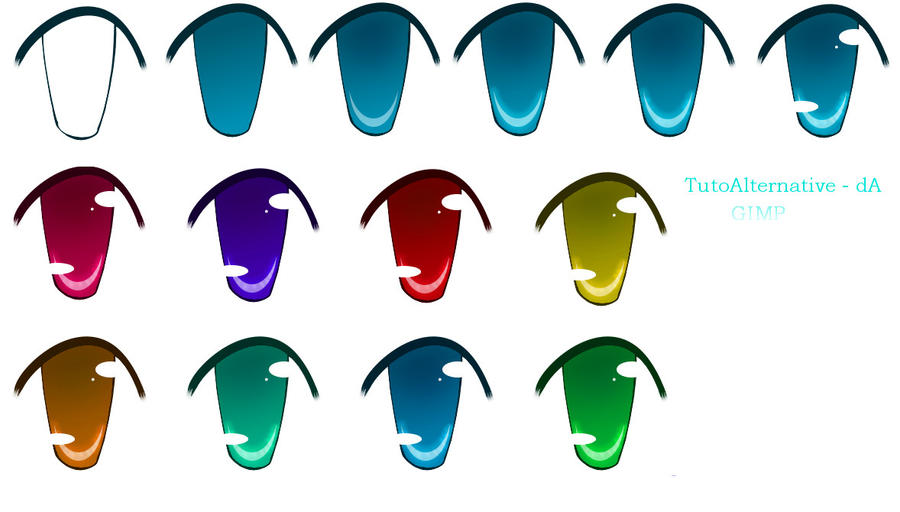 GIMP Anime Eyes - Process by TutoAlternative on DeviantArt