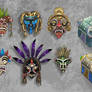 Tribal Masks and Sarcophagi