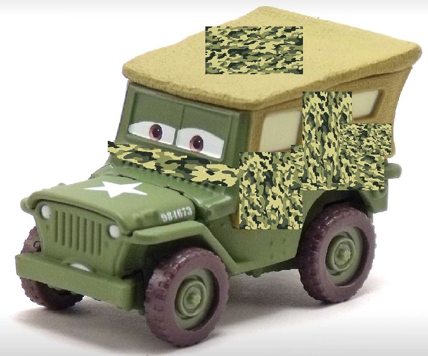 Cars 2 Game Custom Camo Sarge diecast by paulaortiz4128 on DeviantArt