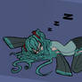 Anime Drawing: Sleeping Hatsune Miku