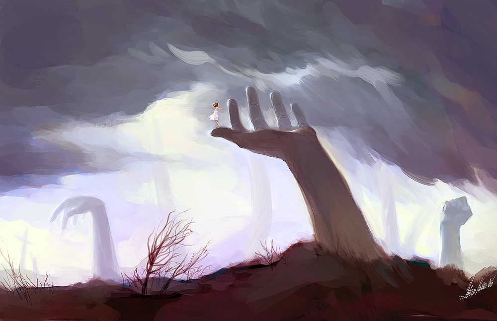 giant hand by tobiee on DeviantArt