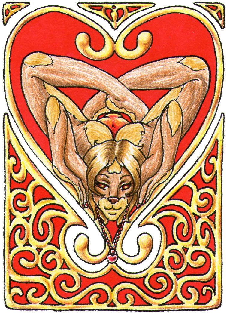 ACEO - Art Nouveau - Happy Valentine