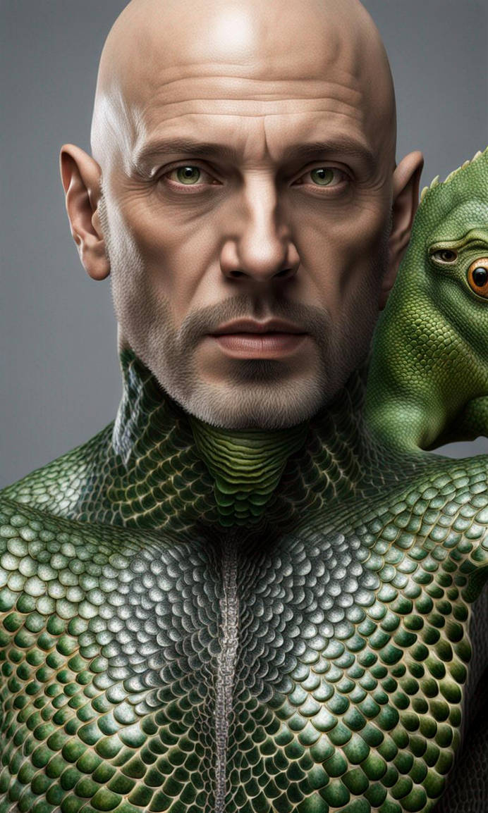 Hyper realistic man with lizard scales on body and by spiderman2145 on ...