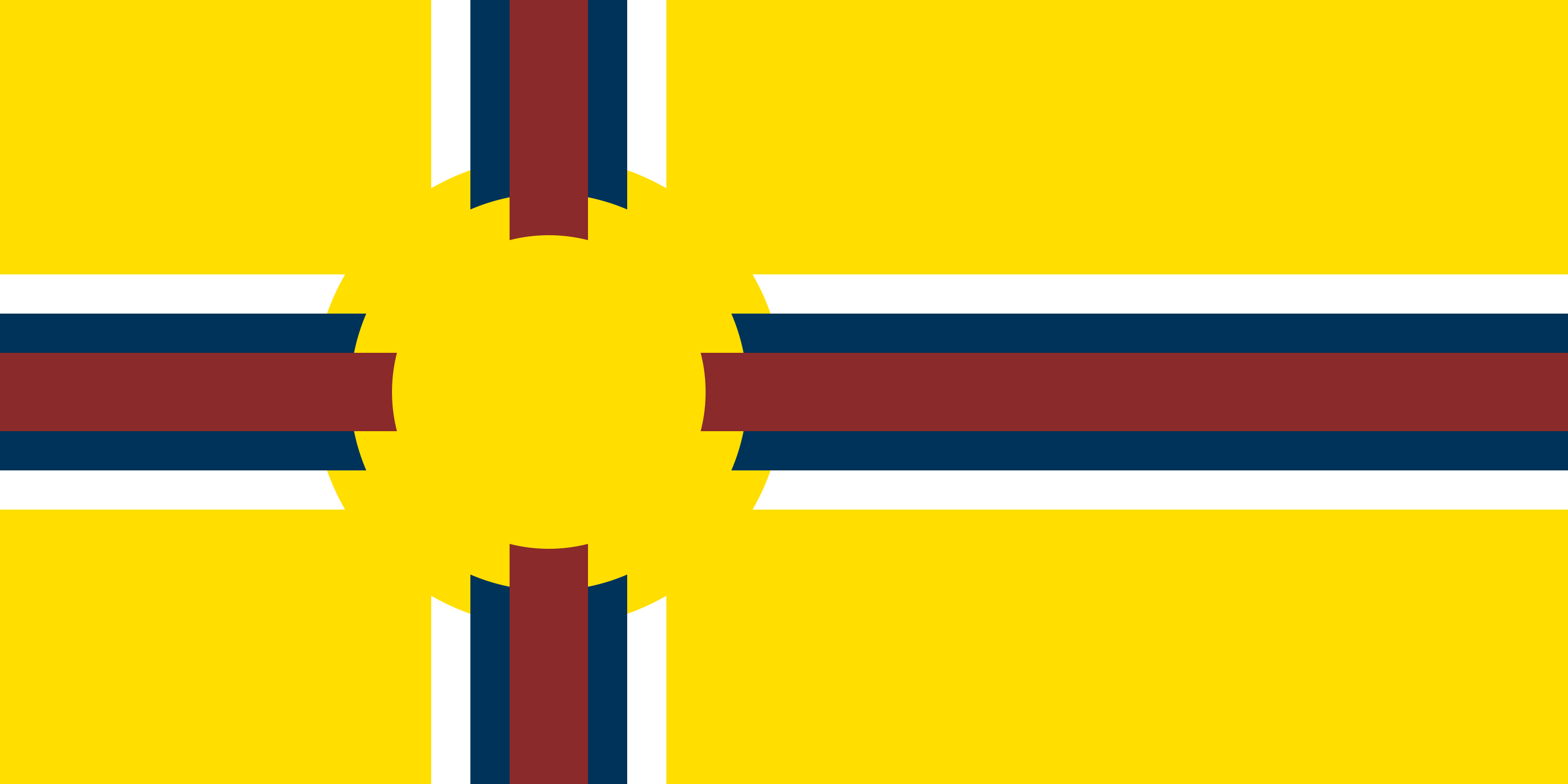 Skandinaviens Federationsflagga 2 (yellow)