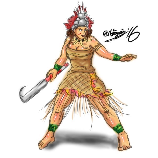 Samoa Characters Samoan Warrior Princess by niueyain on DeviantArt