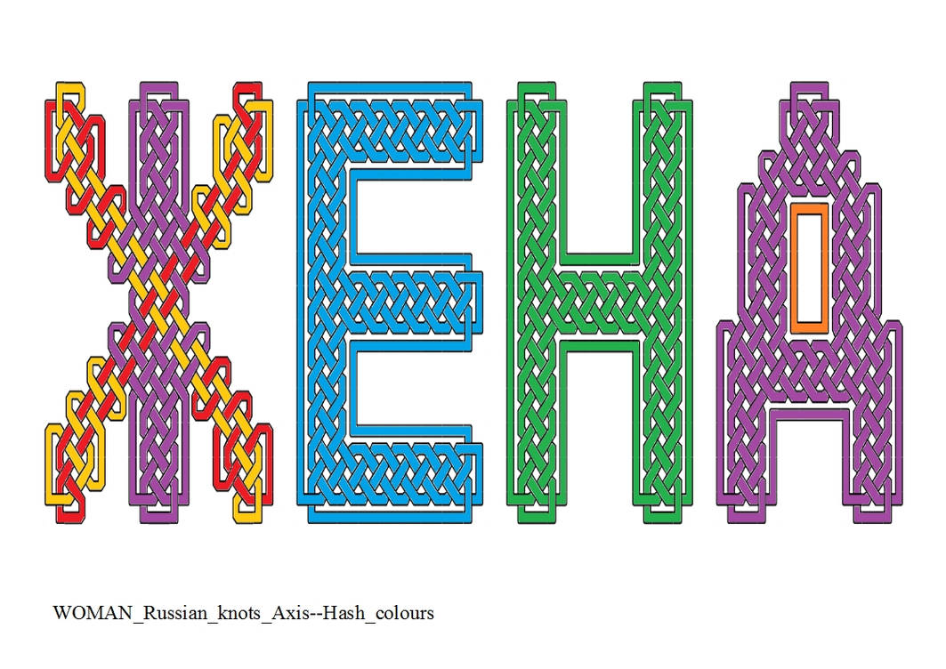 WOMAN Russian knots Axis--Hash colours by ThathankaBernard59 on DeviantArt