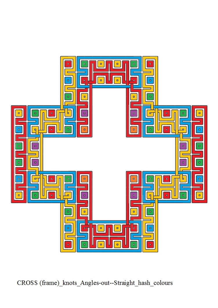 CROSS (frame) Angles-out--Straight hash colours by ThathankaBernard59 ...