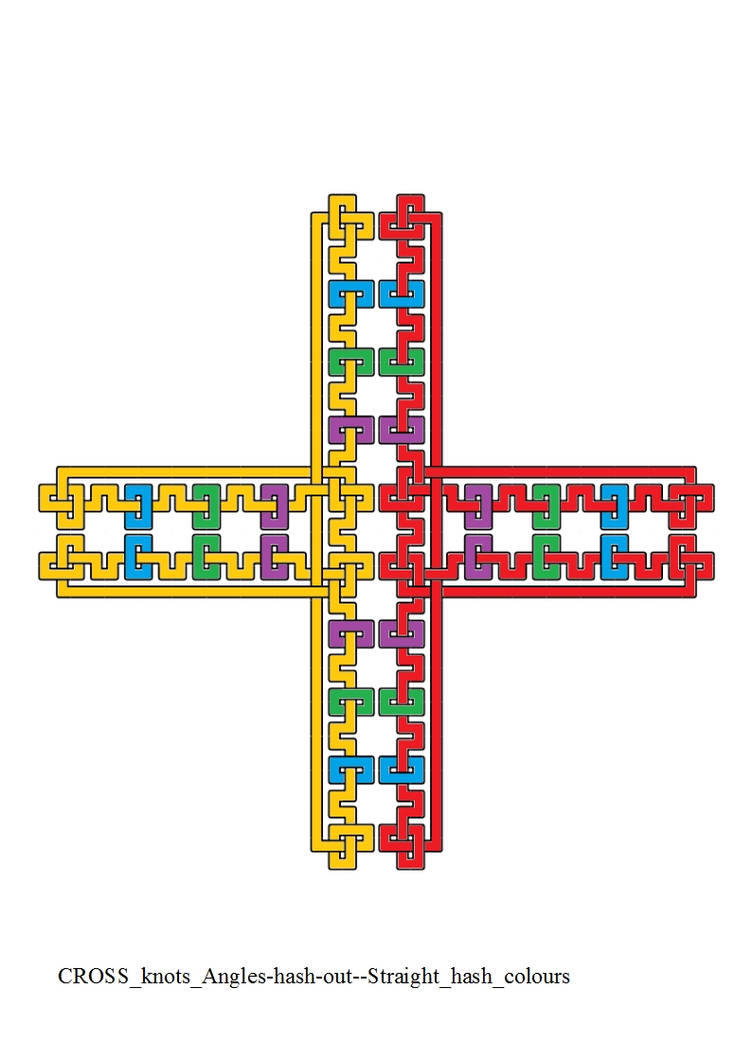 CROSS knots Angles-hash-out--Straight hash colours by ...