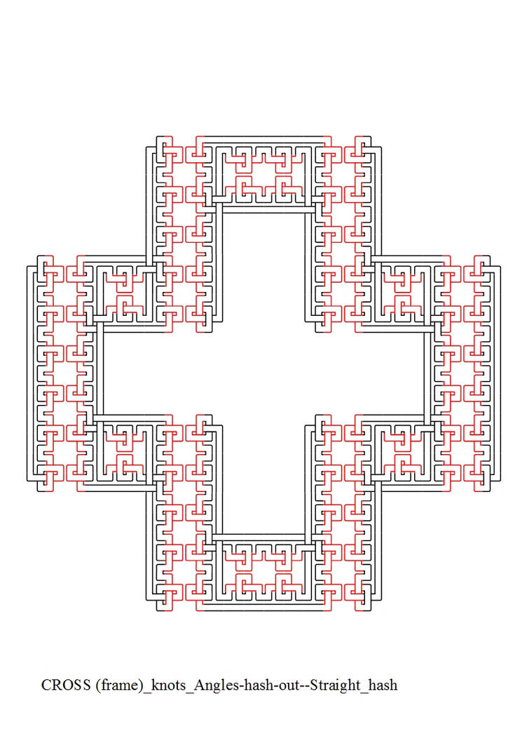 CROSS (frame) knots Angles-hash-out--Straight hash by ...