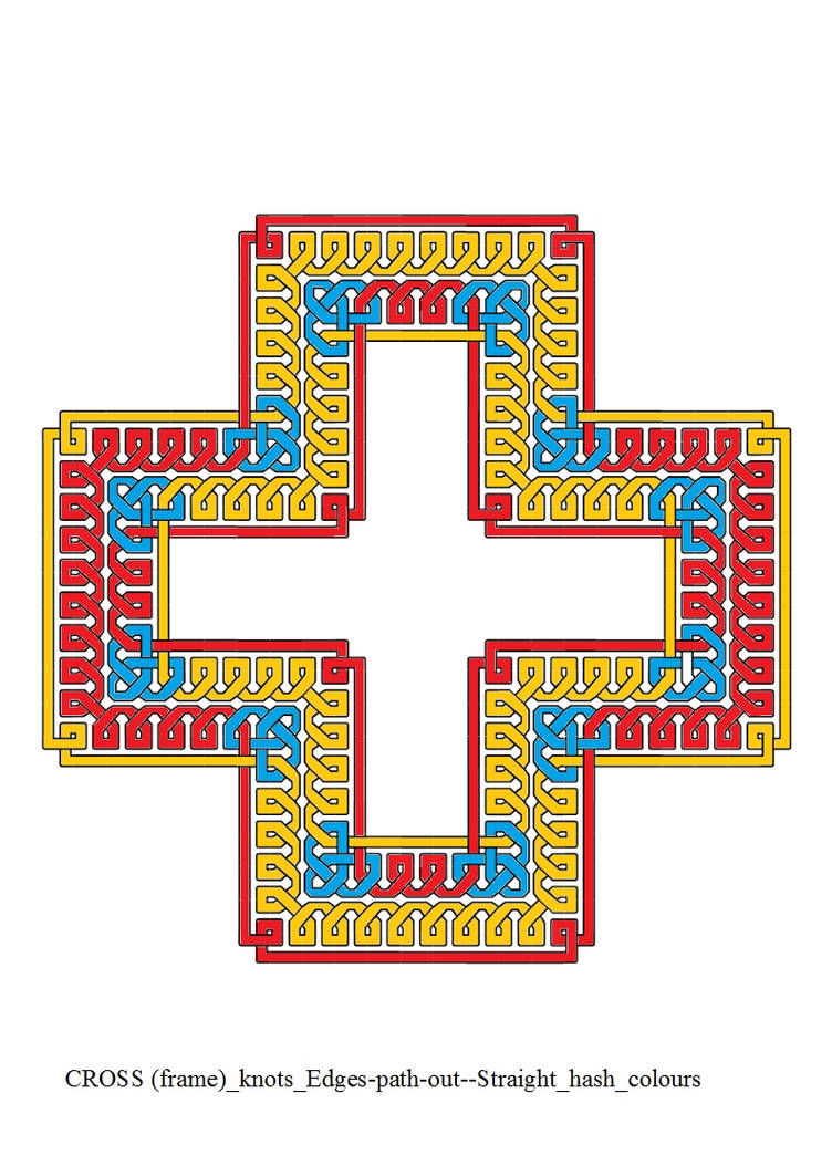CROSS (frame) Edges-path-out--Straight hash color by ThathankaBernard59 ...