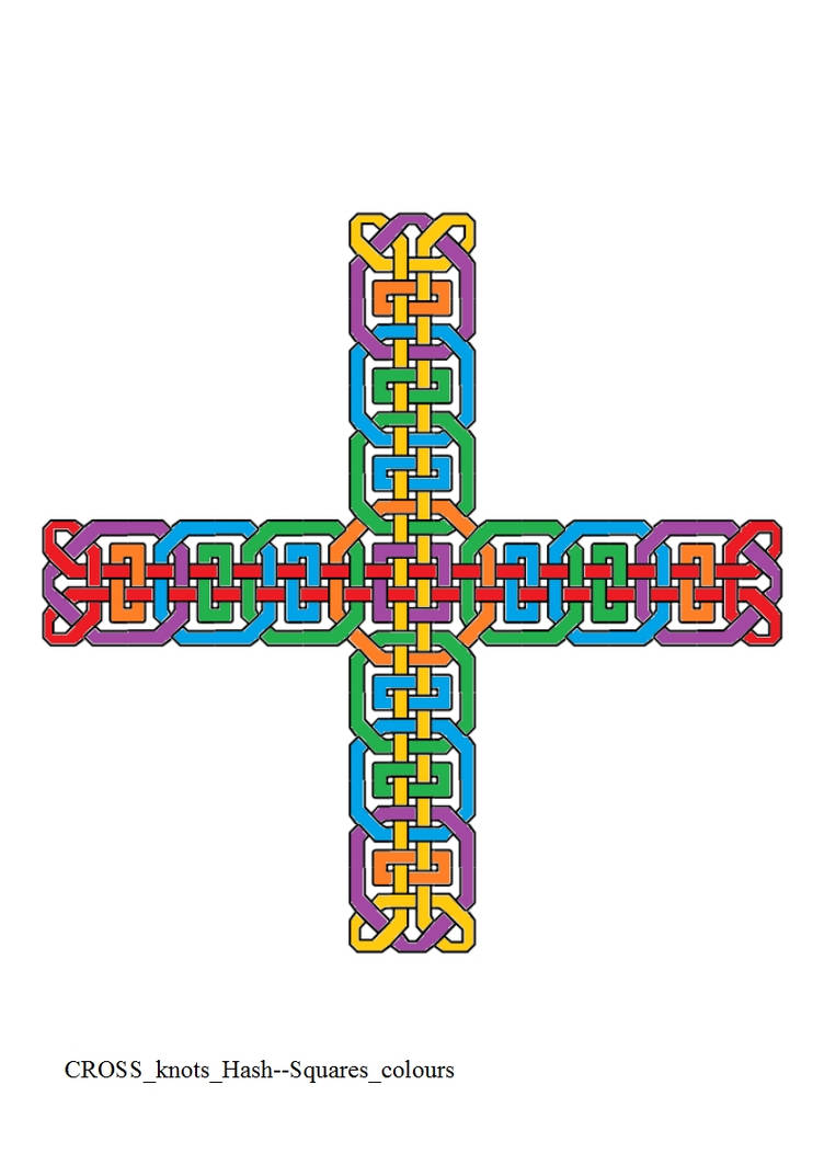 CROSS knots Hash--Squares colours by ThathankaBernard59 on DeviantArt