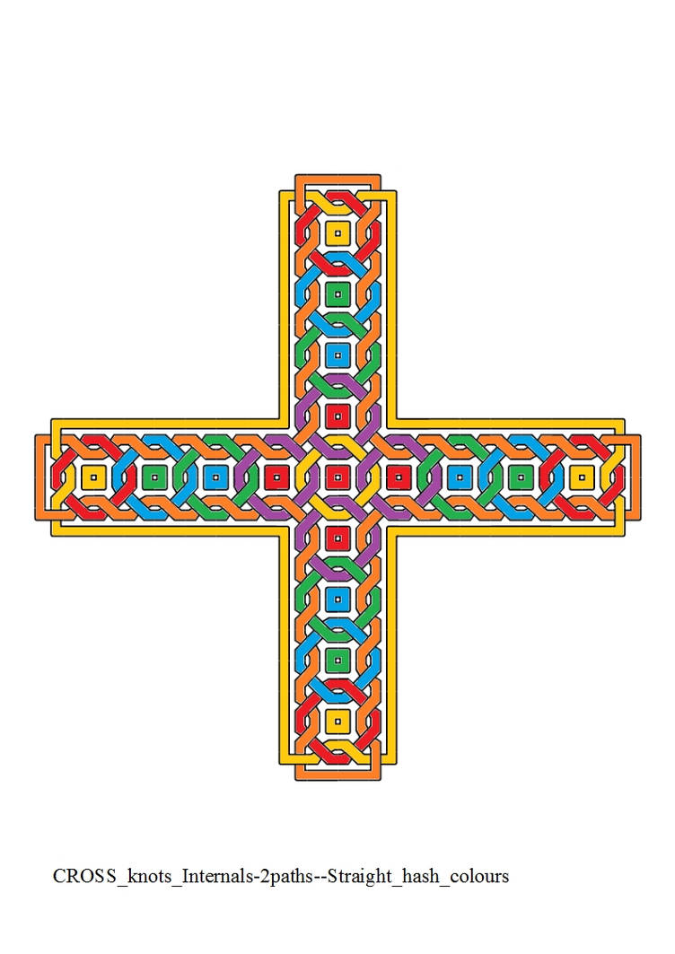 CROSS knots Internals-2paths--Straight hash colors by ...