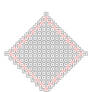 DIAMOND knots Mid-square--Angles hash--Mid-square