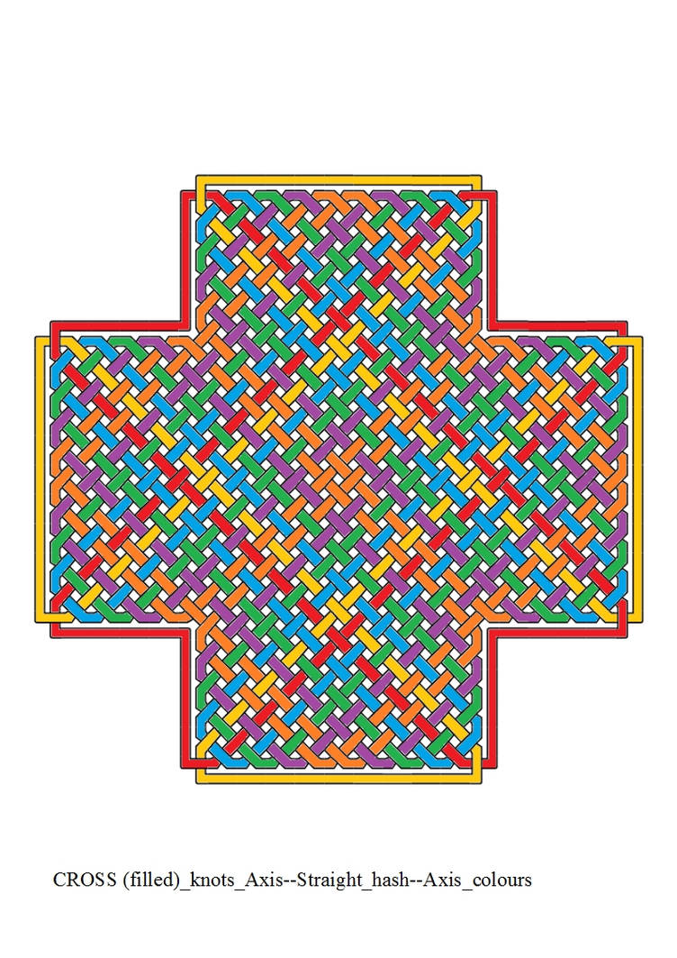 CROSS (filled) Axis--Straight hash--Axis colours by ThathankaBernard59 ...