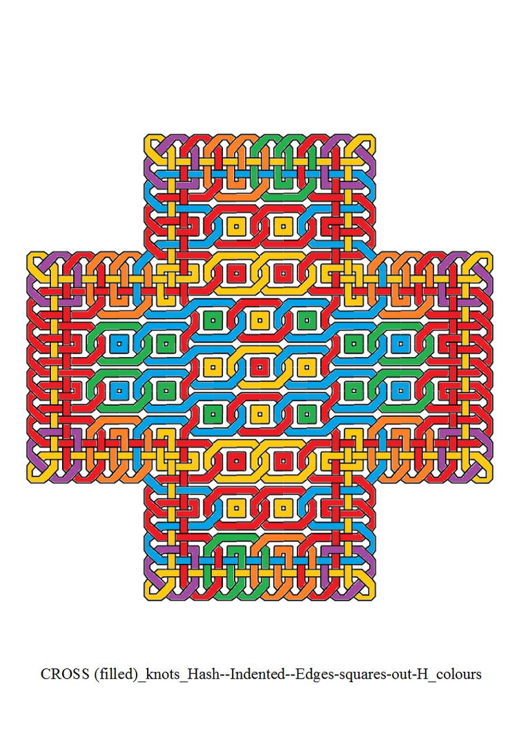 CROSS(filled)Hash--Indented--Edges-squares-out-H(C by ...