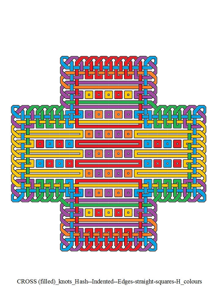 CROSS(filled)Hash--Indented--Edges-straight-sq-H(C by ...