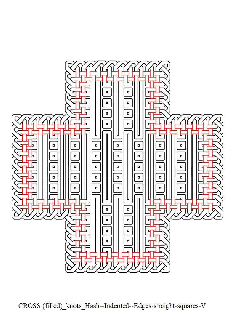 CROSS(filled)Hash--Indented--Edges-straight-sq-V by ThathankaBernard59 ...