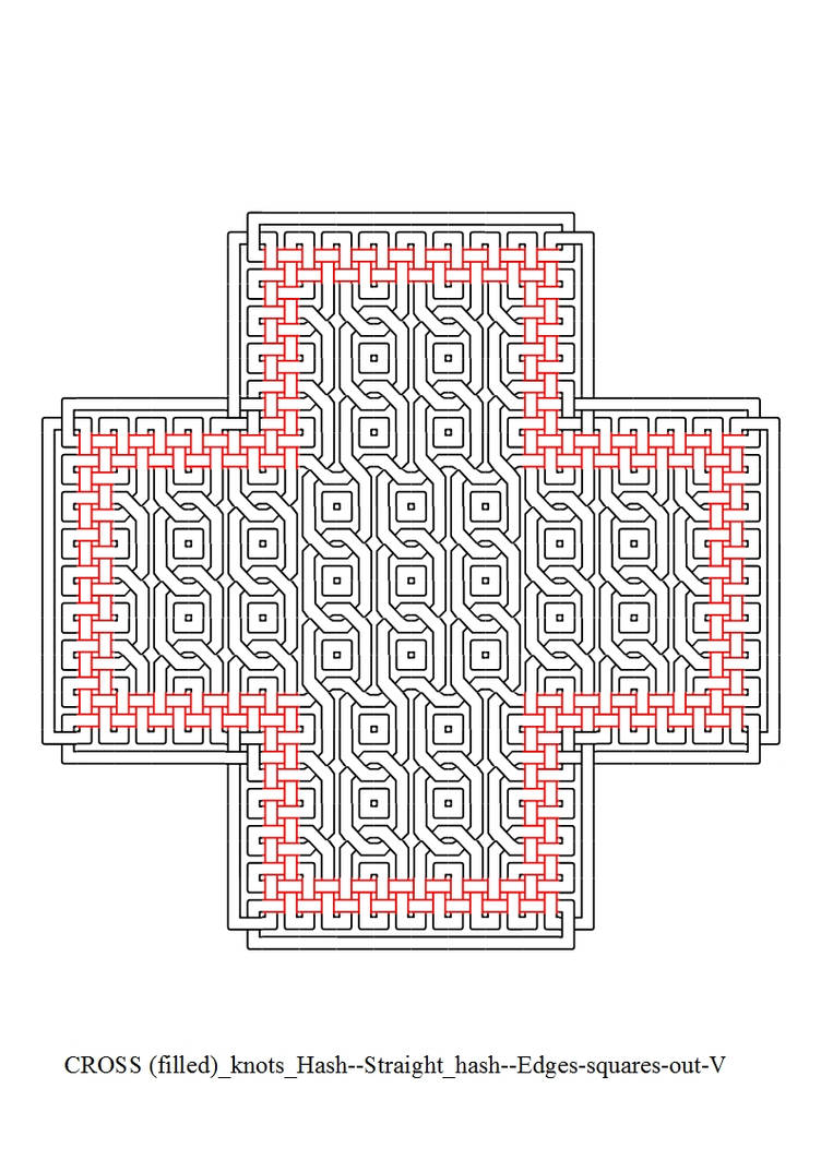CROSS(filled)Hash--Straight #--Edges-squares-out-V by ...