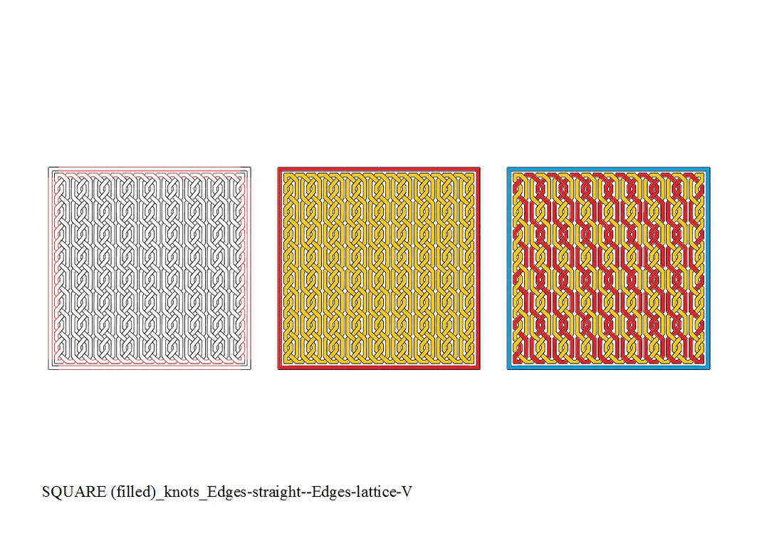 SQUARE (filled) Edges-straight--Edges-lattice-V by ThathankaBernard59 ...
