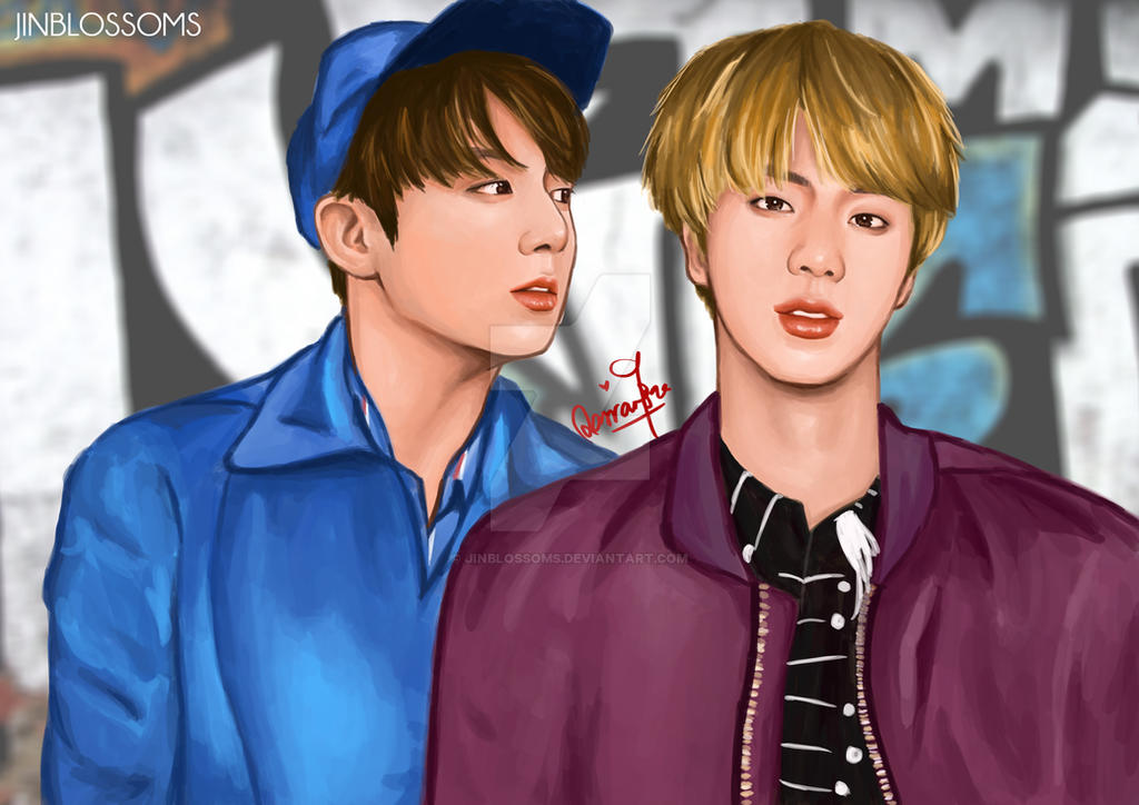 BTS Jin Jungkook by jinblossoms on DeviantArt