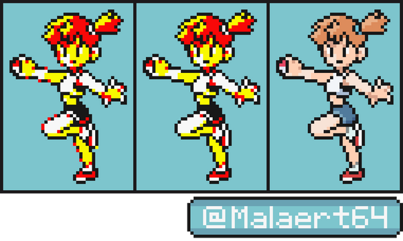 Pokemon Yellow - Red / Ash Sprite Recolour by Malaert64 on DeviantArt