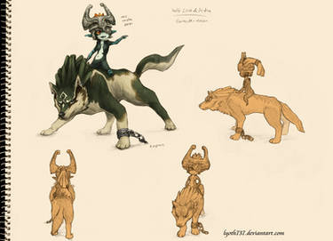 Study - Wolf Link and Midna