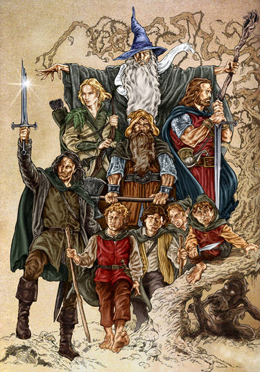 Lord of the Rings - 3 Hunters by DavidRabbitte on DeviantArt