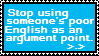 English as Argument -Stamp-