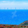 Aberdeen Bay Wind Farm from Forvie Sands