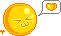 + pixel: orange smile