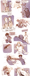 Teenager Sherlock- John Watson by DrSlug