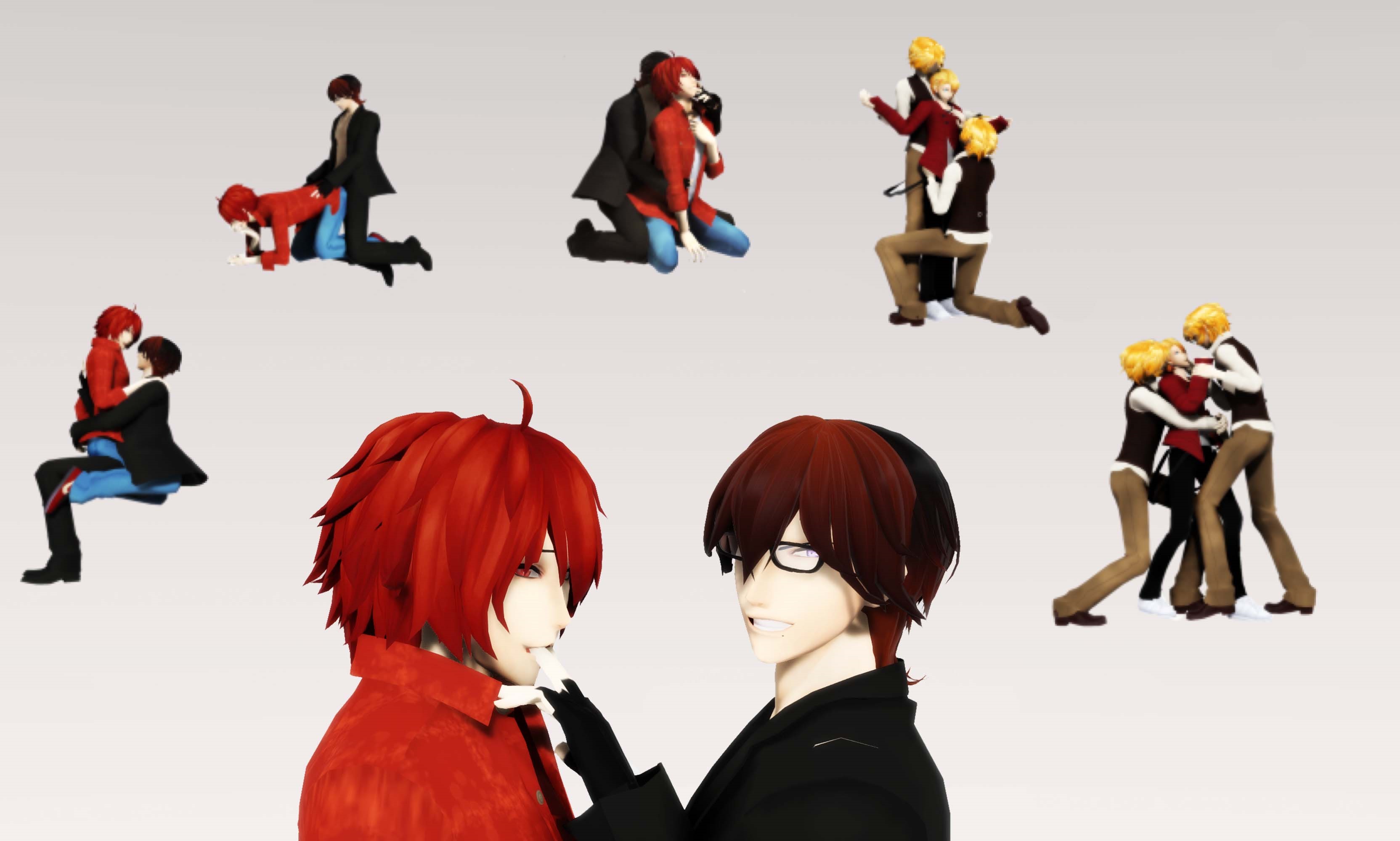 MMD Pose DL Yaoi Pose Pack II Download.