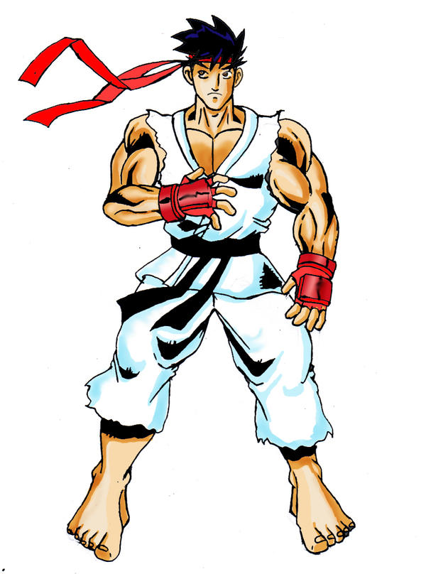 Ryu Finished Detailed Colors by ToneyHadnotJr on DeviantArt