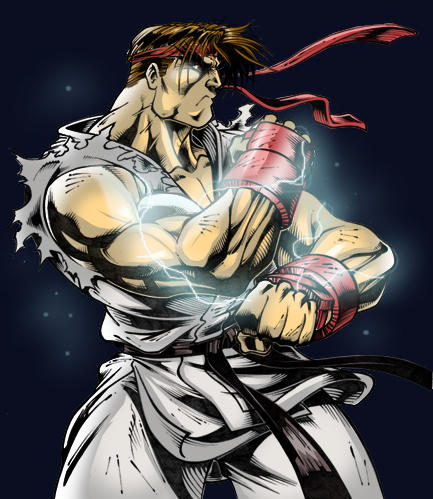 Ryu by Leandrotitiu Colored by ToneyHadnotJr on DeviantArt